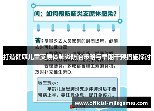 打造健康儿童支原体肺炎防治策略与早期干预措施探讨
